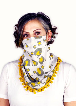leopard print scarf mask